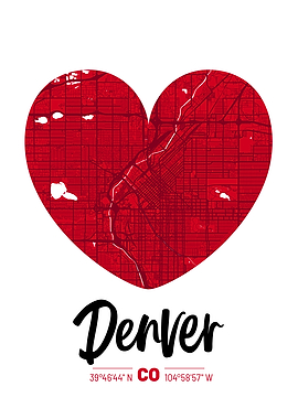 Denver City Map Design