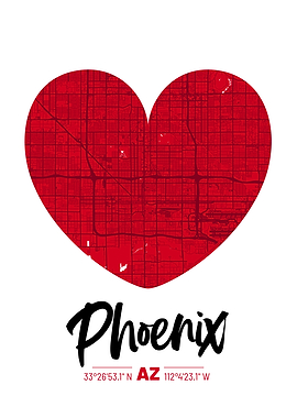 Phoenix City Map Design