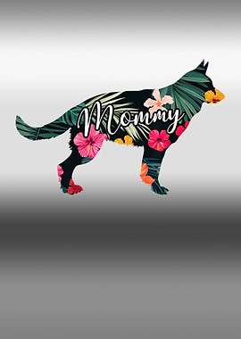 German Shepherd Painting