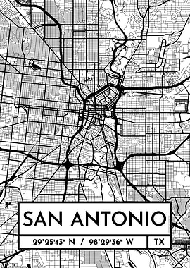 San Antonio City Map