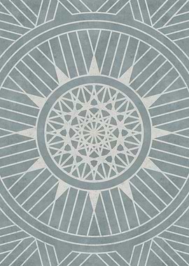 Grey mandala