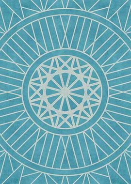 Dark Turquoise Mandala