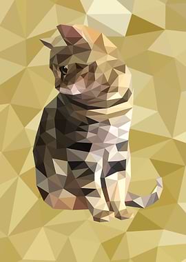 Cat in Polygon Geometric