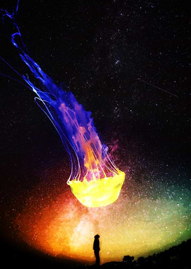 Colorful Sky Jellyfish