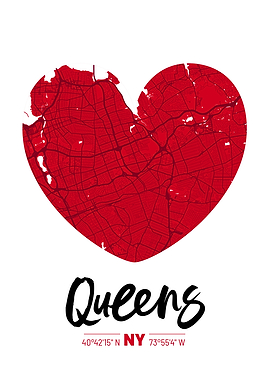 Queens City Map Design