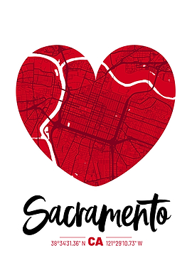 Sacramento City Map Design
