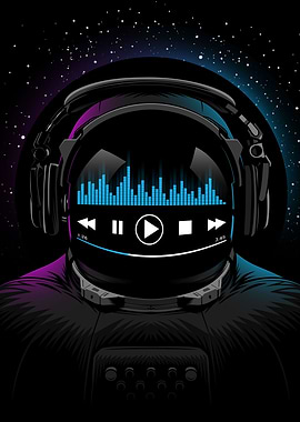 Astronaut music headphones