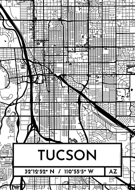 Tucson City Map Design