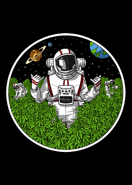 Astronaut Weed Stoner