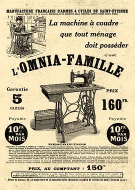 SEWING french advert 1912