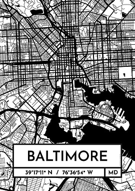 Baltimore City Map Design