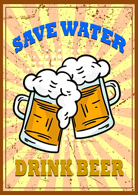 Beer Vintage Poster Retro