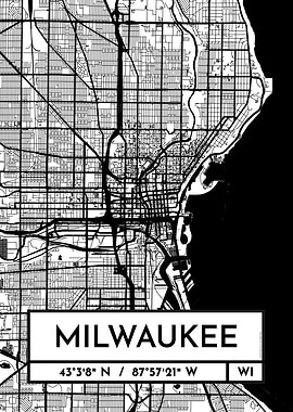 Milwaukee City Map Design