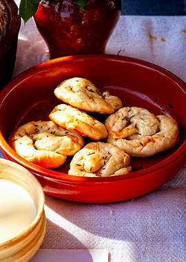 Fresh Pastry In A Plate