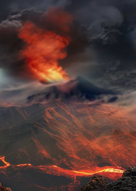 Fantasy Volcanic Eruption