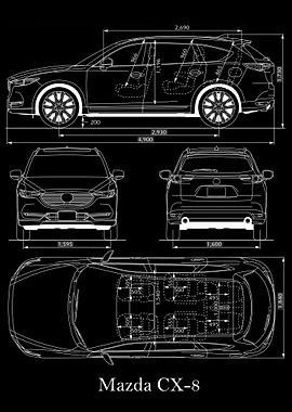 Mazda CX8 2019 Blueprint