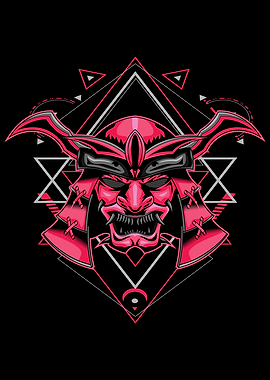 samurai scary geometric