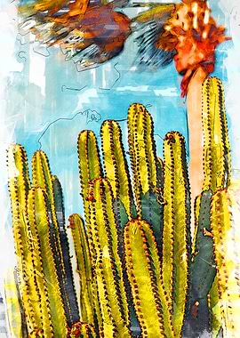 Loads of Cactus Sketch