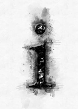i small letter watercolor