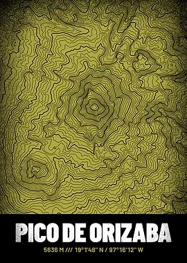 Pico de Orizaba Topo Map