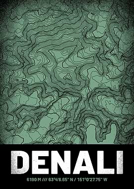 Denali Topographic Map