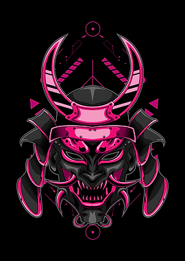 magenta samurai art