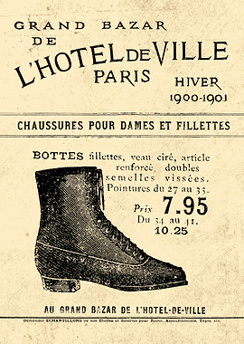 BOTTES FILLETTES VEAU 1910