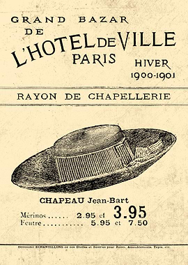 CHAPEAU JEAN BART 1900