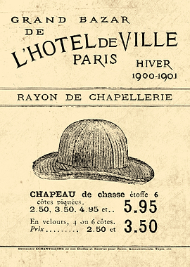 CHAPEAU de CHASSE 1900