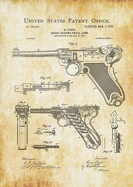 Luger Pistol Patent