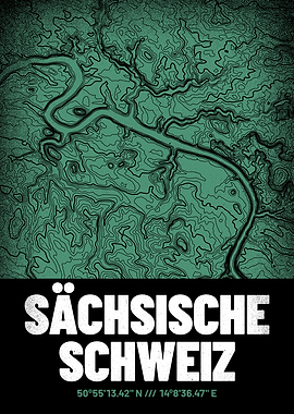 Saechsische Schweiz Map