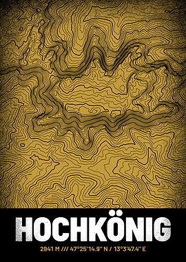 Hochkoenig Topographic Map