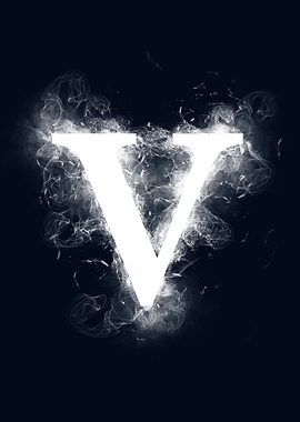 v small letter smoky