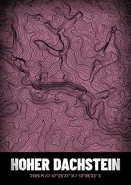 Hoher Dachstein Topo Map