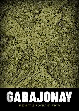 Garajonay Topographic Map