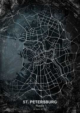 st petersburg chalk map