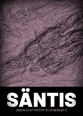 Saentis Topographic Map