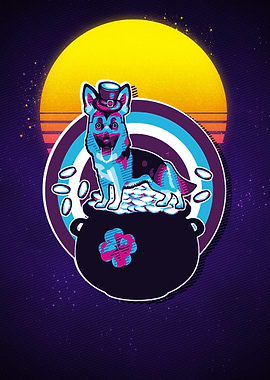 German Shepherd Retro