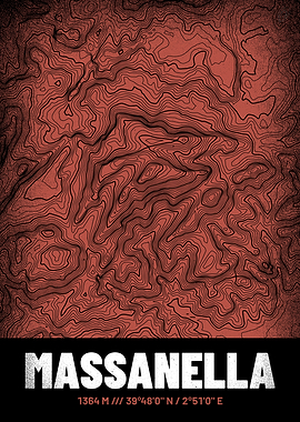 Massanella Topographic Map