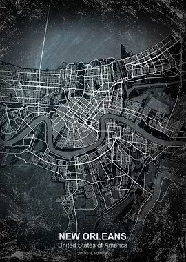 new orleans chalk map