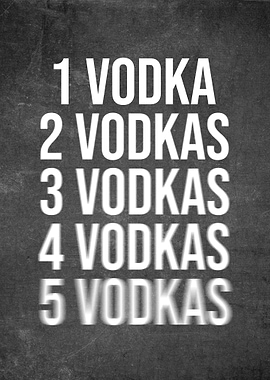 Vodka Funny Poster