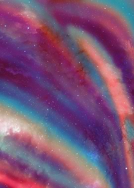 Luminescent neon space art