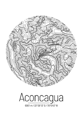 Aconcagua Topographic Map