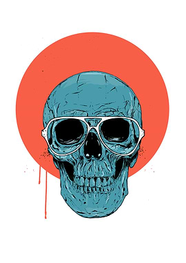 Blue skull II