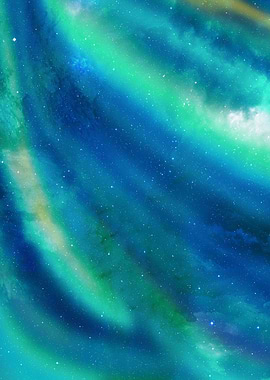 Luminescent neon space art