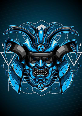 SAMURAI DEMON GEOMETRIC
