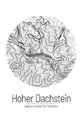 Hoher Dachstein Topo Map