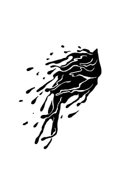 Black blood art design