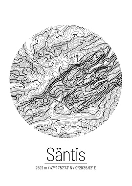 Saentis Topographic Map