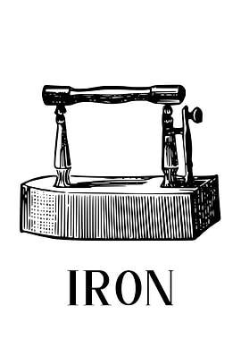 Laundry Vintage Iron Flat